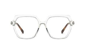 Plastic Titanium Glasses Frames Polygon Anti Blue Men Women Optical Fashion Computer Glasses