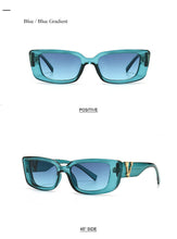 Load image into Gallery viewer, Retro Small Rectangle Sunglasses Candy Colors Gradient Sun Glasses Shades UV400