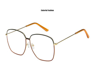 2022 Fashion Metal Women Sunglasses Mirror Classic Large frame Retro Street Beat Glasses Travel Oculos De Sol UV400