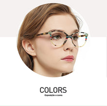 Load image into Gallery viewer, CHIARI Spring Hinges Prescription Lens Medical Optical Eyeglass Woman Frame Stripes Colorful Navy Red Italy Design W-CORRU