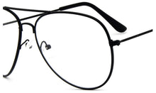 Carica l&#39;immagine nel visualizzatore di Gallery, Ttransparent women&#39;s glasses pilot glasses black frame  Spectacle Frame Clear Lens Fake Glasses feminino oculos eyeglasses