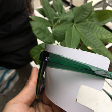 Load image into Gallery viewer, Women Super Retro Designer Green Crystal Acetate Eyeglasses Frames Oversized