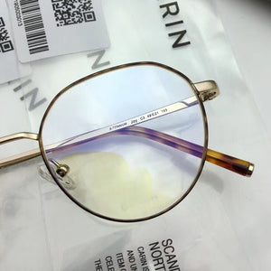 Korean Brand Pure Titanium Glasses Frame Irregular Optical Glasses Frame Women Men Ultralight Myopia Prescription Eyewear