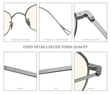Load image into Gallery viewer, Anti Blue Light Blocking Glasses Women  Vintage Round Antiblue UV Rays Computer Gaming Titanium Eyeglasses Men