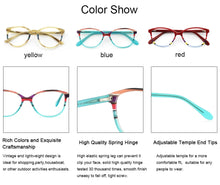 Load image into Gallery viewer, CHIARI Spring Hinges Prescription Lens Medical Optical Eyeglass Woman Frame Stripes Colorful Navy Red Italy Design W-CORRU