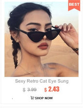 Load image into Gallery viewer, ERILLES Vintage Cat Eye Sunglasses Women Fashion Luxury Sexy Small Frame UV400 Sun Shades Glasses Female Oculos De Sol Feminino