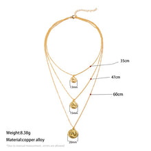 Load image into Gallery viewer, 2020 Gold Long Chain Necklace Chokers For Women Multilayer Geometric Cross Pendant Necklaces Boho Maxi Statement Party Jewelry