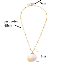Load image into Gallery viewer, Conch Shell Necklace Sea Beach Shell Chain Pendant Necklace For Women Collier Femme Shell Cowrie Summer Jewelry Bohemian