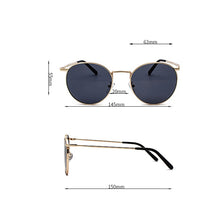 Load image into Gallery viewer, Fashion Clear Lens Metal Frame Sunglasses Retro Woman Glasses  Male Sun Glasses Round Gold UV400 Birthday Gift Items