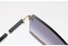 Load image into Gallery viewer, 47391 Rimless Luxury Sunglasses Square Men Women Fashion Shades UV400 Vintage Glasses