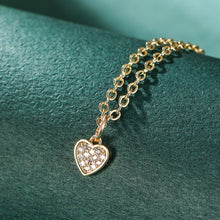 Load image into Gallery viewer, Romantic Sweet Cute Colorful Heart Shape Pendant Link Chain Necklaces for Women And Girls Wedding Engagement Accessories Jewelry