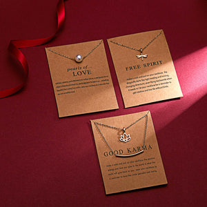 Butterfly Elephant Pearl Of Love Gold-color Pendant Necklaces Clavicle Chains Necklace Fashion Necklace Women Jewelry