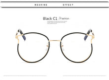 Load image into Gallery viewer, Cat Eye Glasses Frames Women Fake Eyeglasses for Ladies Transparent Eyewear Myopia Frame
