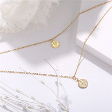 Load image into Gallery viewer, Fashion Gold Moon Star Coin Necklace For Women Bijoux Heart Choker Long Pendants Necklaces 2020 Geometric Vintage Jewelry