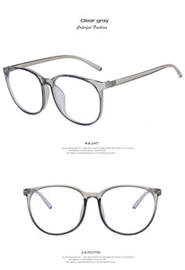 Anti Blue Light Glasses Blocking Filter Round Computer Glasses Men Women Super Light Frame Eyeglasses Pink Clear Spectacles