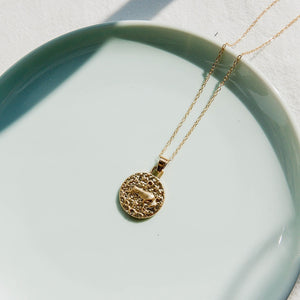 Gold Color 12 Constellation Coins Necklaces & Pendants Women Virgo Taurus Leo Short Chain Necklace Girls Gemini Celestial