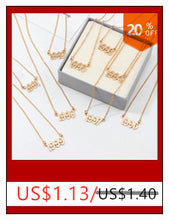 Carica l&#39;immagine nel visualizzatore di Gallery, Fashion Zodiac Alphabet Necklaces Creativity European Girls Twelve Constellation Alloy English Letter Jewelry For Women