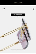 Load image into Gallery viewer, Fashion Popular Rimless Rectangle Sunglasses Women Men Shades Alloy Glasses UV400 O264