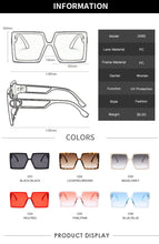 Load image into Gallery viewer, Oversized Women Sunglasses Fashion Square Glasses Vintage D shape Oversized Frame Popular NEW  Glasses Lentes De Sol Mujer