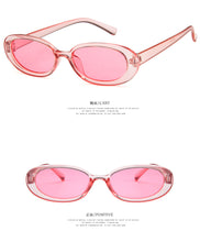 Load image into Gallery viewer, Pink Retro Sunglasses Oval Sunglasses Women Retro Brand Designer Vintage Ladies Cat Eye Pink Sun Glasses UV400  Nicki Minaj