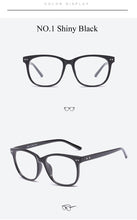 Load image into Gallery viewer, Retro Transparent Clear Lens Eyeglasses Fake Optical Eye Glasses Frames For Women Fashion Myopia Square Spectacles Eyewear
