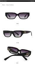 Carica l'immagine nel visualizzatore di Gallery, SO&amp;EI Moda Piccoli Occhiali da sole Cat Eye Donna Retro Designer di marca Jelly Color Eyewear Ins Uomini popolari Occhiali da sole sfumati UV400 