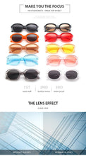 Load image into Gallery viewer, Oval Orange Yellow Frame Sunglasses Women Men Metal Hinge Red Tan Pink Lens UV400 Protection Model Style Sexy Ladies Eyewear