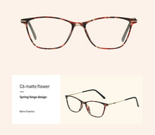 Load image into Gallery viewer, OCCI CHIAR Cat Eye Blue Light Glasses Frame Women Computer Glasses Decorative Myopia Prescription Eyeglasses Frames Fake Eyewear