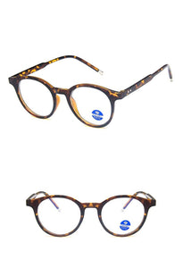 Anti Blue Light Round Men Glasses Frame Women Retro Metal Rice Nail Leopard Optics Spectacles Frames Prescription Eyeglasses