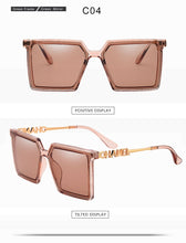 Load image into Gallery viewer, New Square Sunglasses Women Vintage Letter Frame Sun Glasses Luxury Brand Design Classic Shades Driving UV400 Gafas Oculos