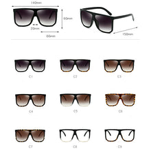 Load image into Gallery viewer, Sexy Square Sunglasses Women Fashion Brand Oversized Sun Glasses Female Black Brown Shades for Men Ladies Lunette Femme Oculos