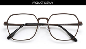 Gmei Optical Classic Men Aluminum Magnesium Glasses Frame With Spring Hinges Square Spectacles Frames Eyewear GF9001