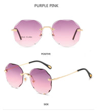 Load image into Gallery viewer, Oulylan Rimless Sunglasses Women Luxury Trimming Gradient Shades Sun Glasses Ladies Vintage Framless Eyewear UV400