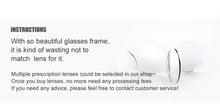 Load image into Gallery viewer, clip on Cat Eye Eyewear Frames Women frame  3in1 memory core inside Polarized Magnet Clip sunglasses  women magnet frame Myopia