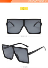 Load image into Gallery viewer, New Square Sunglasses Women Sun Glasses Female Eyewear Eyeglasses Plastic Frame Clear Lens UV400 Shade Fashion Driving