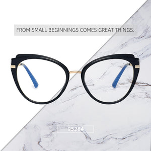 Unusual Cat Eye Optical Blue Light Glasses Frames For Women Computer Gaming Decorative Eyeglasses Women's Prescription Glasses