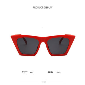 New Woman Men Occhiali da sole Cat Eye con montatura grande Occhiali quadrati personalizzati Occhi di gatto colorati Occhiali alla moda Occhiali retrò versatili UV400 