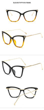 Load image into Gallery viewer, Cat Eye Glasses Frames Women Metal Goggles Transparent Glsses Frame For Female Big Frame Eyeglasses Clear Lens Eye Glasses