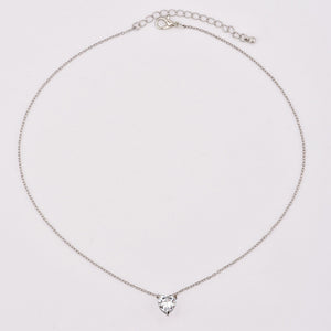 2020 New Female Fashion Crystal Heart Necklace Pendant  Short Gold Chain Necklace Pendant Necklace Charm Gifts girlfriends