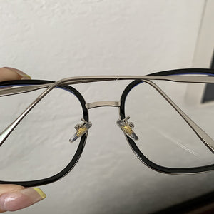 Anti-blue Eyeglasses Women Vintage Metal Square Glasses Frame Female Optical Transparent Spectacles Oculos De Grau