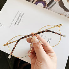 Load image into Gallery viewer, Cat Eye Glasses Frames Women Trendy Myopia Frame Rose Gold Optical Eyeglasses for Ladies Spectacles