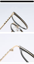 Load image into Gallery viewer, Transparent Cat Eye Glasses Frames Women Men Vintage Clear Optical Round Eyeglasses Metal Myopia Frame