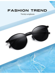 Polarized Round Metal Frame Woman Sun Glasses fishing Driving Sunglasses Brand NEW Fashion Sunglasses Female UV400