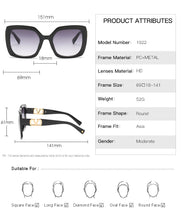 Load image into Gallery viewer, 2022 New Fashion Oversized  Sunglasses Women Luxury Brand Designer Big Frame Gradient Square Sun Glasses For Female UV400