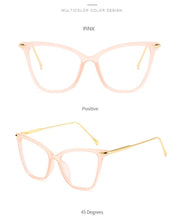 Load image into Gallery viewer, RBENN Lady Cat Eye Glasses Frames For Women Sexy Oversized Metal Frame Brand Designer Optical Eyeglasses Fashion Eyewear Female