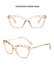 Load image into Gallery viewer, Square Cat Eye Oversized Eyeglasses Women Multi-section Trending Brand Design Optical Computer Glasses Oculos De Sol Okulary