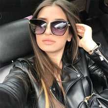 Load image into Gallery viewer, 2022 Cat Eye Sunglasses Women Brand Designer Alloy Sun Glasses Vintage Metal Female Glasses Oculos Feminino Gafas De Sol UV400