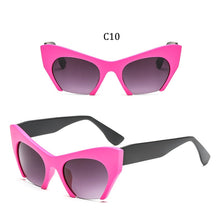 Load image into Gallery viewer, Big frame women glasses frame fashion cat eye Clear Lens brand oversized Glasses Female Transparent Half frame optical frame