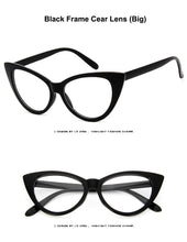 Carica l&#39;immagine nel visualizzatore di Gallery, New Cat Eye Glasses Frame Women Brand Designer Cateye Optical Eyeglasses Ladies Fashion Retro Clear Glasses