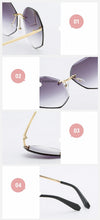 Carica l'immagine nel visualizzatore di Gallery, Rimless Women's Sunglasses Design Fashion Lady Sun glasses Vintage Alloy Classic Designer Shades UV400 Eyewear